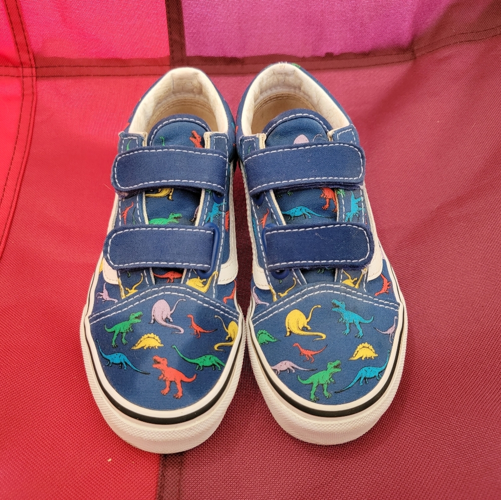 Vans Dinosaur Shoes Little Kids Size 13.5